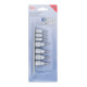 BGS Schraubenausdreher-Satz 7098, Antrieb Innenvierkant 6,3 mm (1/4") / 10 mm (3/8"), für defektes T-Profil (für Torx), T10 - T40, 7-tlg.-4