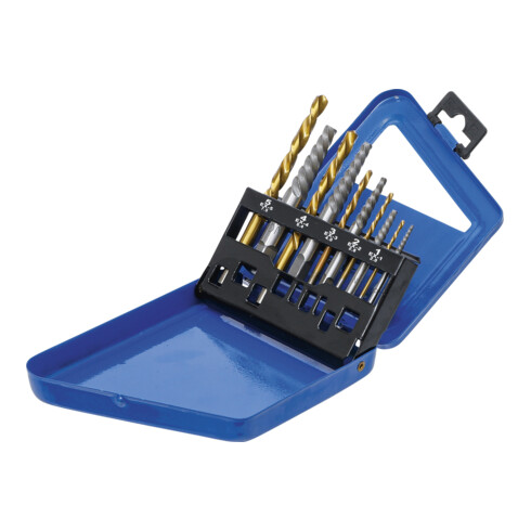 BGS Schraubenausdreher- und Linksbohrer-Satz HSS titan-nitriert 2 - 7,5 mm 10-tlg.