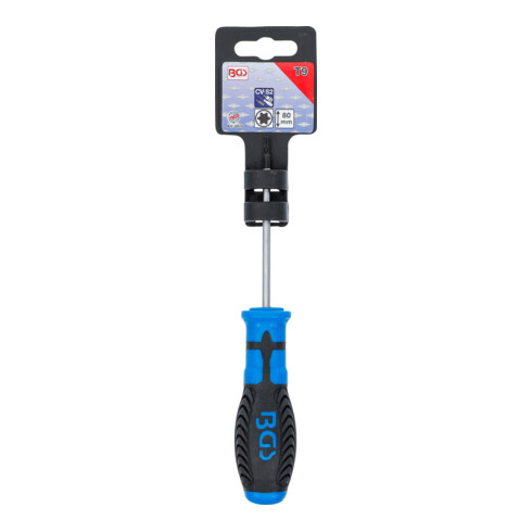 BGS Schraubendreher 4916, T-Profil (für Torx) T9, Klingenlänge 80 mm