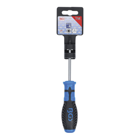 BGS Schraubendreher 4918, T-Profil (für Torx) T15, Klingenlänge 80 mm