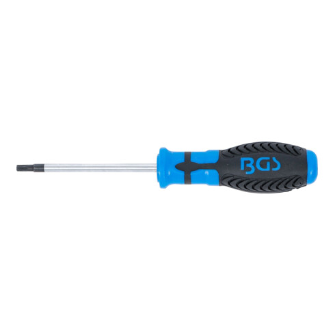 BGS Schraubendreher 7849-T20, T-Profil (für Torx) mit Bohrung T20, Klingenlänge 80 mm