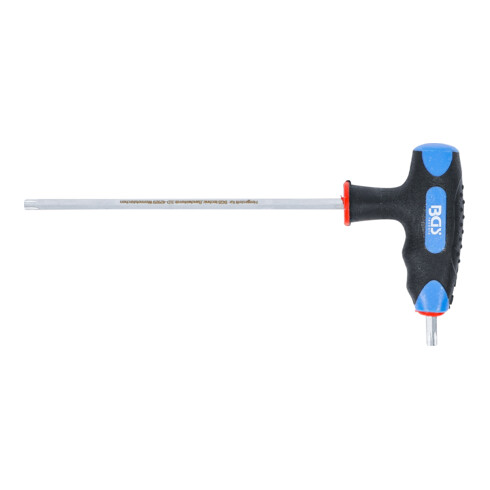 BGS Schraubendreher mit T-Griff und seitlicher Klinge 4010-15, T-Profil (für Torx) T30