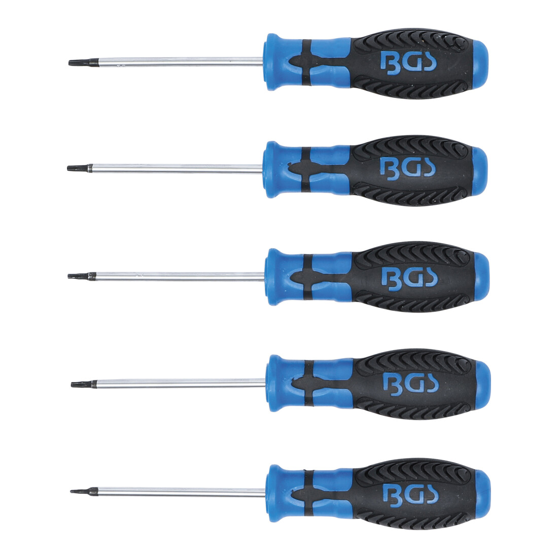 BGS Schraubendreher-Satz T-Profil (für TX) mit Bohrung T6 - T10 5-tlg. 6826