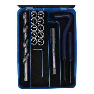 BGS Schroefdraad reparatieset in metalen koffer, 14 delig