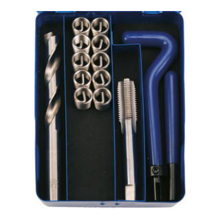 BGS Schroefdraad reparatieset in metalen koffer, 14 delig