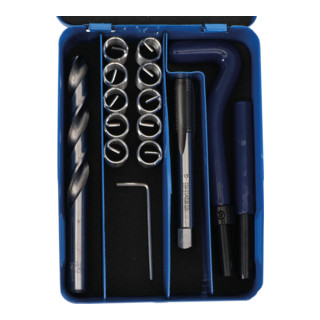 BGS Schroefdraad reparatieset in metalen koffer, 14 delig