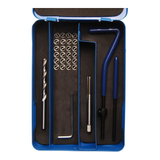 BGS schroefdraad reparatieset in metalen cassette, 29 delig