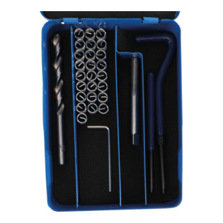 BGS schroefdraad reparatieset in metalen cassette, 29 delig