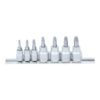 BGS Schroeven uitdraaiset | 6,3 mm (1/4") / 10 mm (3/8") | voor defect T-profiel (voor TX) | T10 - T40 | 7-dlg.