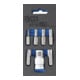 BGS schroevendraaier bit set aandrijving buitenzeskant 10 mm (3/8 inch) T-profiel (voor TX) 7 delig-1