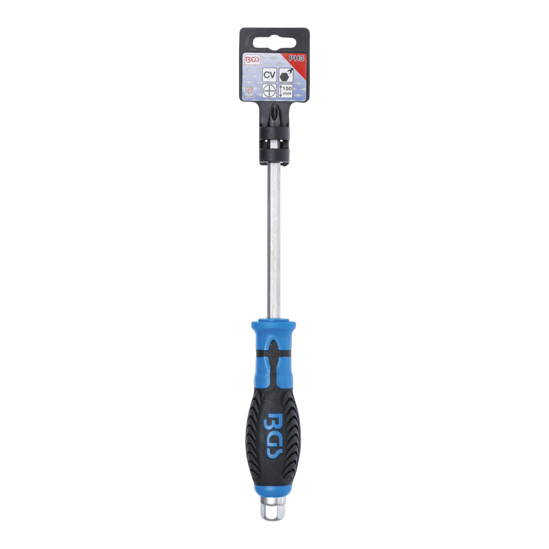 BGS Schroevendraaier met zeskantprofiel | kruiskop PH3 | Meslengte 150 mm
