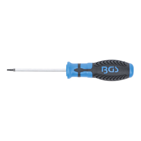 BGS Schroevendraaier | T-profiel (voor Torx) met boring T8 | Meslengte 80 mm