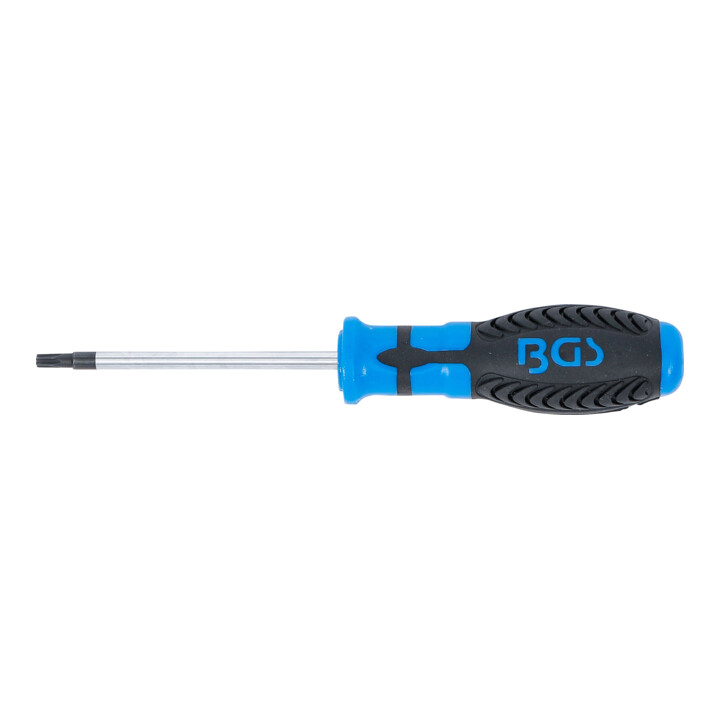BGS Schroevendraaier | T-profiel (voor TX) met boring T20 | Meslengte 80 mm