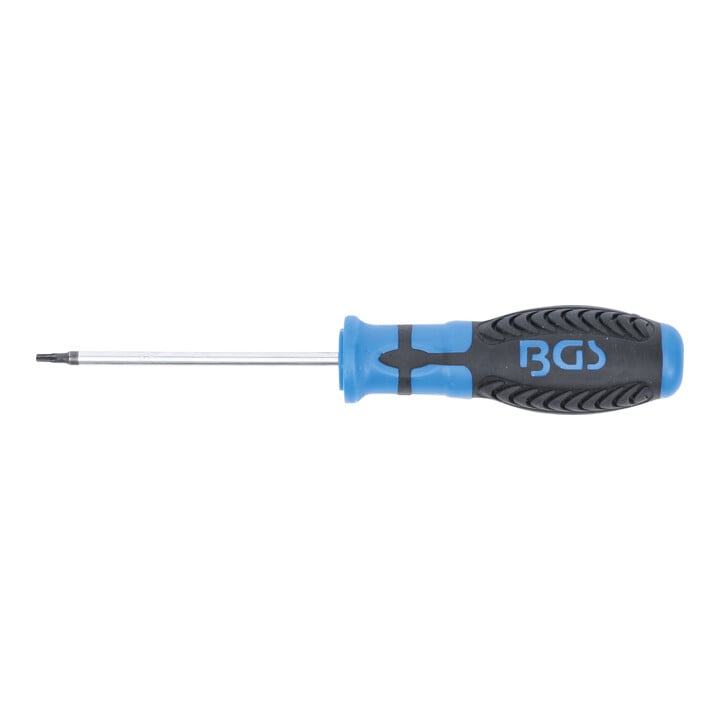 BGS Schroevendraaier | T-profiel (voor TX) met boring T8 | Meslengte 80 mm
