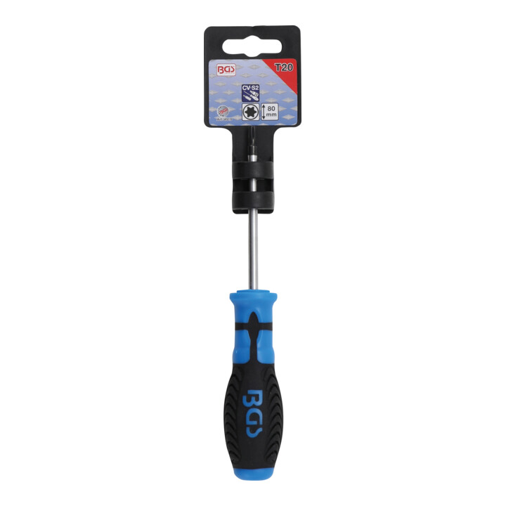 BGS Schroevendraaier | T-profiel (voor TX) T20 | Meslengte 80 mm