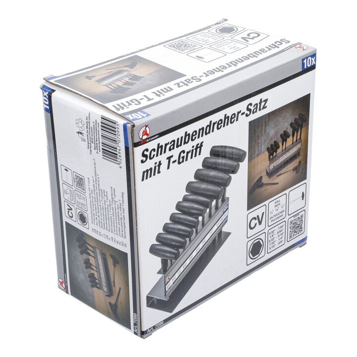 BGS Schroevendraaierset met T-greep | inch | 3/32" - 3/8" | 10-dlg.
