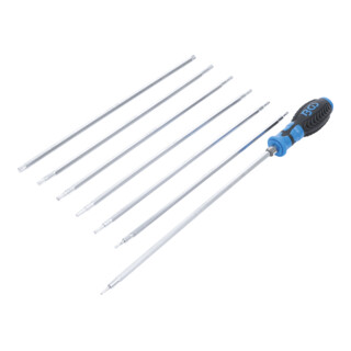 BGS Schroevendraaierset met verwisselbare klingen T-profiel (voor TX) / T-profiel (voor TX) met gat 8 dlg.