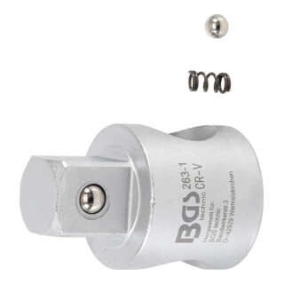BGS schuifgreepadapter voor verlengstukken uitwendig vierkant 20 mm (3/4")