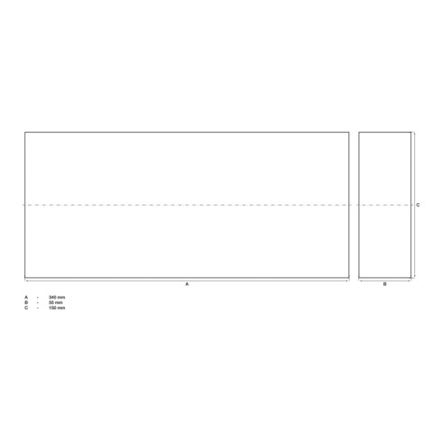 BGS Schutzblock 7010, für Hebebühnen, 340 x 150 x 55 mm