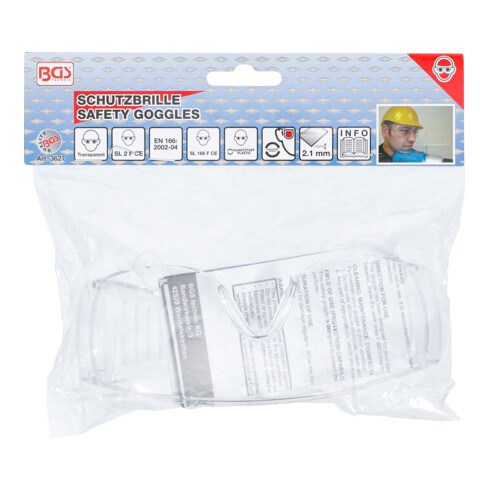 BGS Schutzbrille 3627, transparent