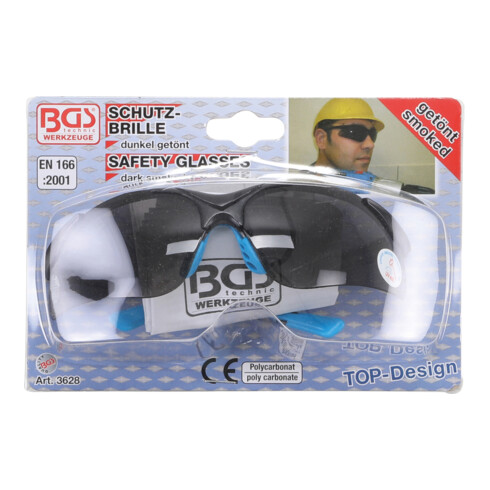 BGS Schutzbrille 3628, grau getönt