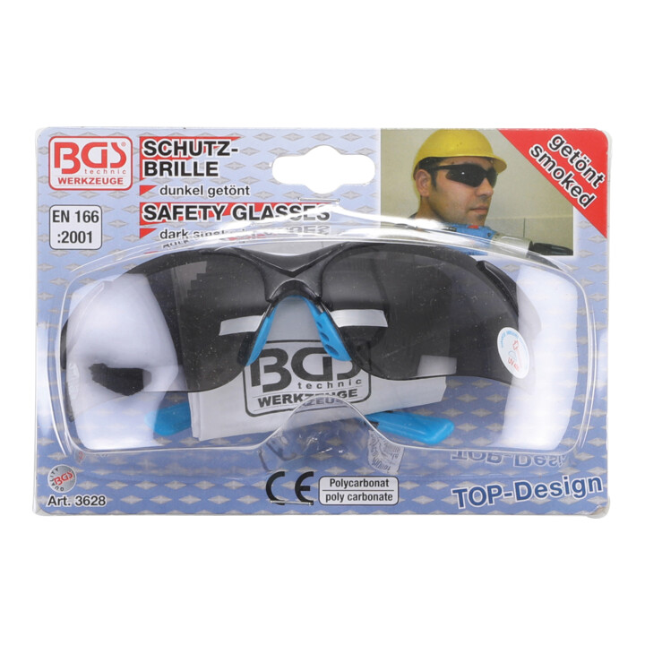 BGS Schutzbrille 3628, grau getönt