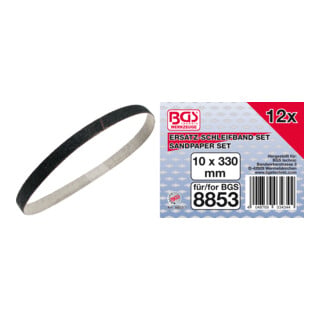 BGS Schuurband | 10 mm x 330 mm | 12 stuks voor BGS 8853