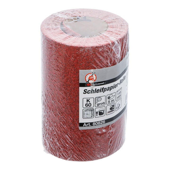 BGS Schuurpapierrol, 115 mm x 5 m, korrel 60