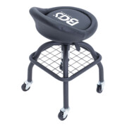 BGS Sedia da officina, con 4 ruote, regolabile in altezza, 540 - 680 mm-5