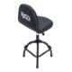 BGS Sedia da officina girevole con schienale, regolabile in altezza-5