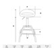 BGS Sedia da officina, regolabile in altezza, 630 - 770 mm-2