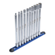 BGS Serie di bussole profilo E, XXL, 10 mm (3/8"), E6 - E20, 10pz.