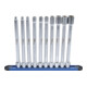 BGS Serie di bussole profilo E, XXL, 10 mm (3/8"), E6 - E20, 10pz.-2