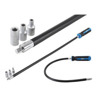 BGS Serie di cacciaviti per fascette stringitubo, 6,3 mm (1/4"), 500 mm