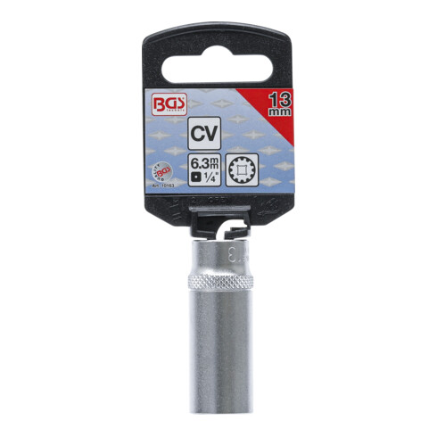BGS Bussola Gear Lock, profonda, 6,3 mm (1/4"), 13 mm