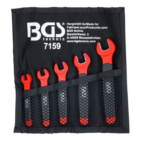 BGS Serie di chiavi a forchetta VDE, 7 - 14 mm, 5 pz.