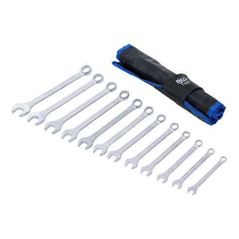 BGS Serie di chiavi combinate anello-forchetta, 8 - 19 mm, 12 pz.
