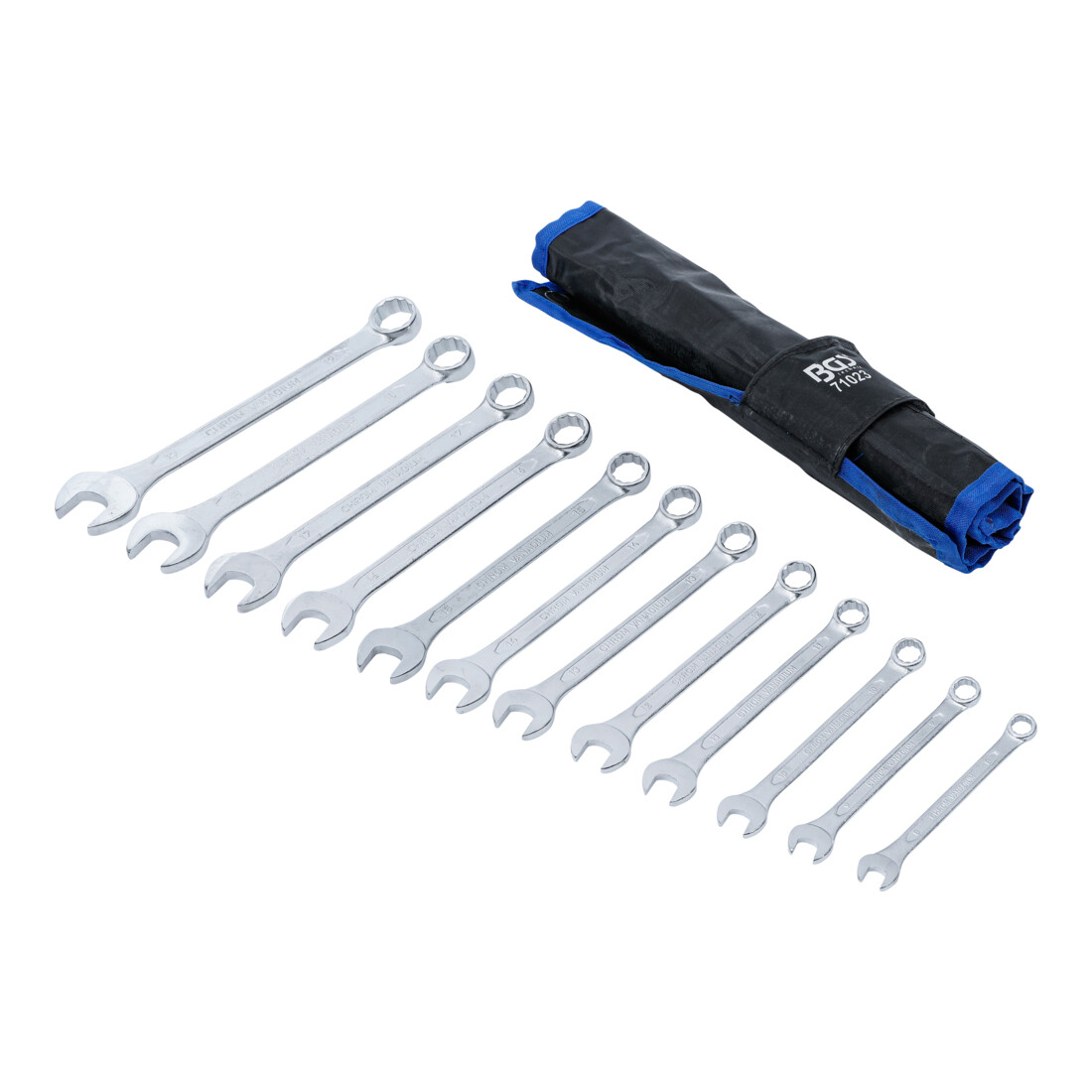 BGS Serie di chiavi combinate anello-forchetta, 8 - 19 mm, 12 pz.