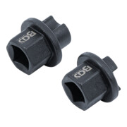 BGS Serie di chiavi per tappi di scarico dell’olio, per DAF, MAN, Volvo, Scania, Neoplan, 2 pz.-2