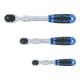 BGS Serie di cricchetti reversibili, estensibili, 6,3mm (1/4") - 10mm (3/8") - 12,5mm (1/2"), 3pz.-5