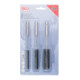 BGS Serie di levigatori cilindro freni, flessibile, attacco esagono esterno 6,3 mm (1/4"), Grana 60 / 80, 8 - 12 - 20 mm, 3 pz.-2
