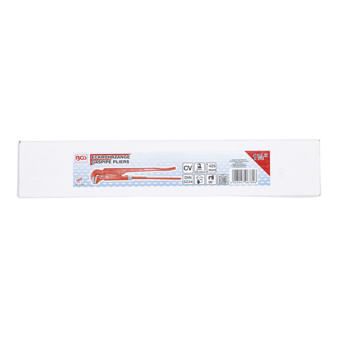 BGS Serre-tubes coudé 38 mm - 1,5" forme suédoise