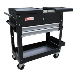 BGS Servante d’atelier, 2 tiroirs, double extension horizontale, vide
