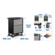 BGS Servante d’atelier, 4 tiroirs, 1 compartiment rabattable, vide-2