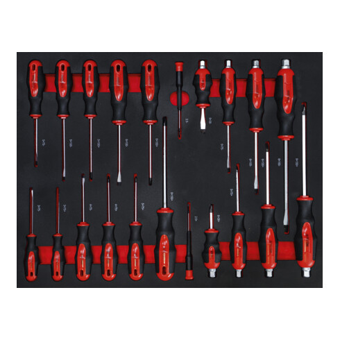 BGS Servante d’atelier, 7 tiroirs, 1 porte latérale, avec 250 outils