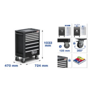 BGS Servante d'atelier Profil Exclusive avec 259 outils-3