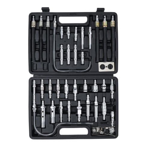 BGS Set adattatori per cambio olio automatico e dispositivo di pulizia (Art. 7082), 35 pezzi