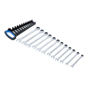 BGS Set chiavi a cricchetto e a occhiello, SW 8 - 19 mm, 12 pezzi-5
