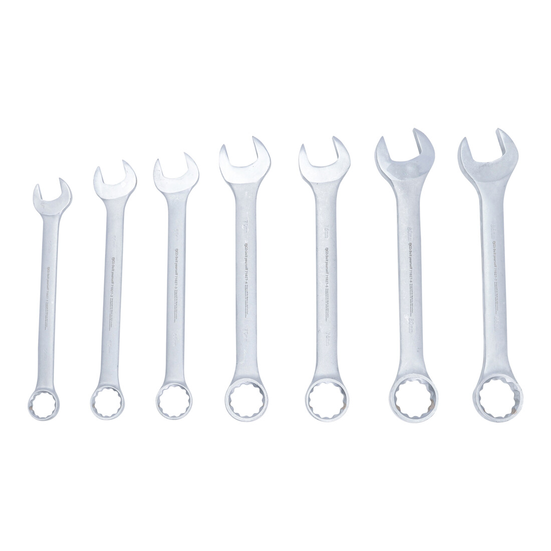 BGS Set chiavi combinate a occhiello, XXL, SW 55 - 85 mm, 7 pezzi