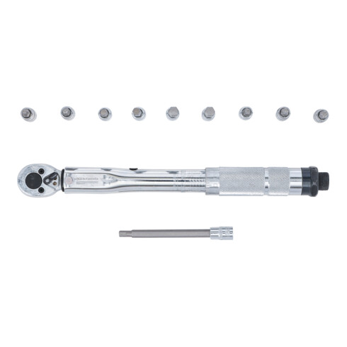 BGS Set chiavi dinamometriche, attacco quadrato esterno 6,3 mm (1/4"), 2 - 24 Nm, 11 pezzi